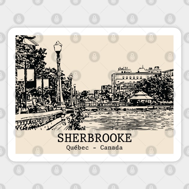 Sherbrooke - Québec Magnet by Lakeric